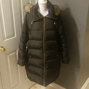 MK Black Puffer Coat